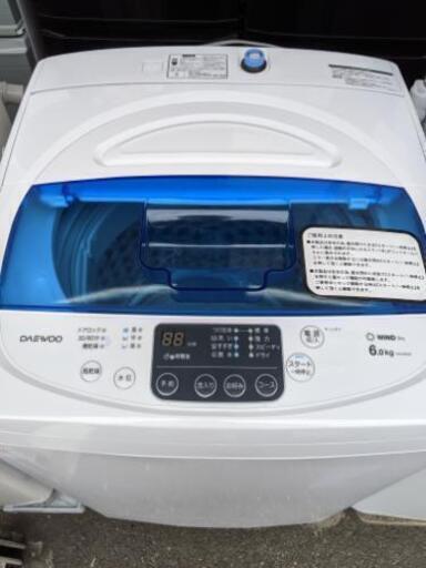 DAEWOO 全自動洗濯機 6kg 2018年製DW-S60KB【安心の3ヶ月保証付】自社配送時代引き可※現金、クレジット、スマホ決済対応※