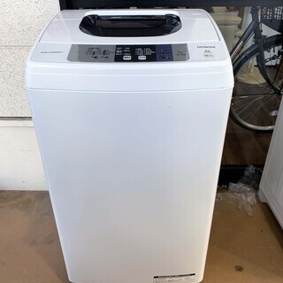 苫小牧バナナ】2018年製 日立/HITACHI 5.0kg 洗濯機 NW-50B ホワイト系 1