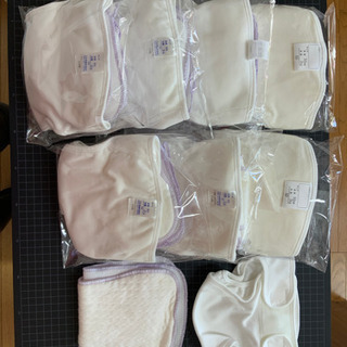 新生児　布おむつ　50 3kg カバー8枚　おむつ17枚　セット