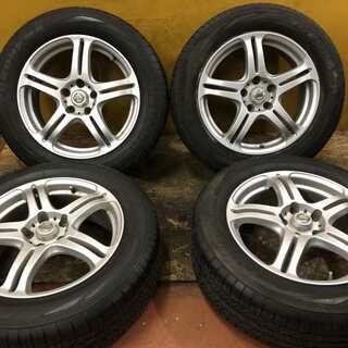 【YOKOHAMA GEOLANDAR G91 225/60R17】夏タイヤ 4本【日産 純正ホイール 17インチ 7J5HPCD114.3+45】エクストレイル等　(VTH134) クレジットカード QR決済可能