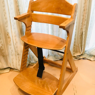 椅子　木製　高さ調節可能　子どもから大人まで