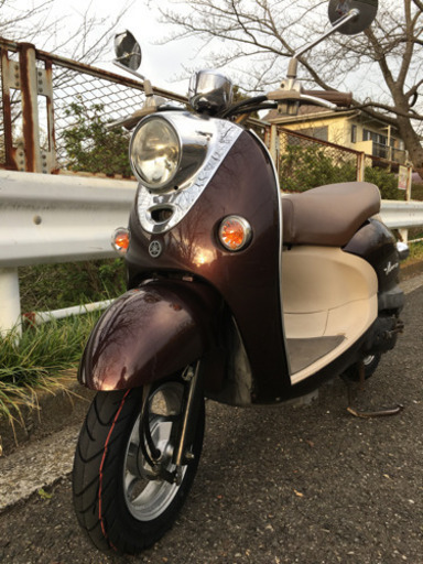 ヤマハ■新品タイヤ、新品ブレーキシュー■SA37J■ きれいなXC50Dビーノデラックス■ダークレディッシュグレーメタリック2
