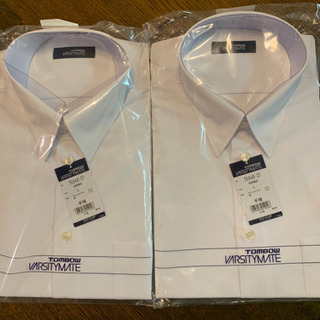 未使用✨広島県立安西高等学校指定　男子用半袖シャツ2枚（サイズL）