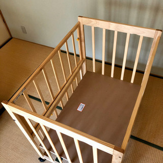 ハピネス ベビーベッド コンパクト 箱・取扱説明書あり