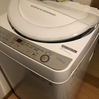 生活家電 2019年製シャープ7キロ