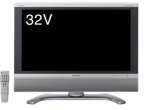 SHARP/シャープ  32型 32インチ BS/CS/地上デジタル 液晶テレビ AQUOS アクオス LC-32AD5 2005年製 取説・リモコンあり，家電電化製品