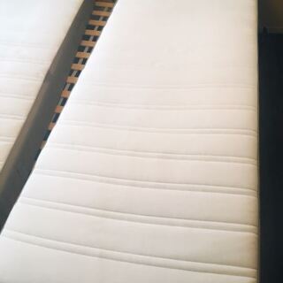 値下げ再掲載】イケア 安い ベットセット(ダブルフレーム + シングル