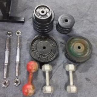 ベンチプレス台バーベルシャフトプレートダンベルセット