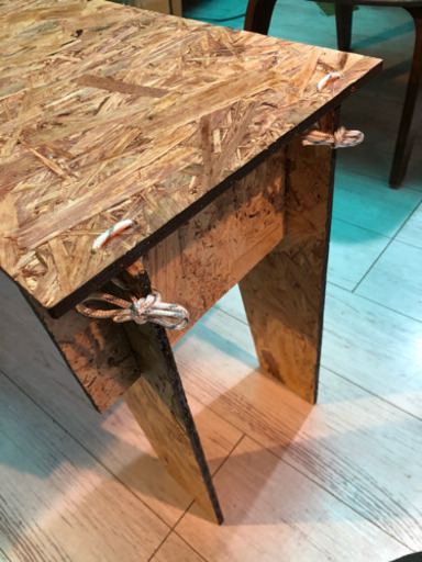SHIS handmade L型　アウトドアキャンプテーブル　アラジンストーブ