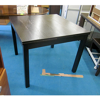 北欧家具【IKEA 伸長式テーブル BJURSTA】幅90/168cm ダークブラウン