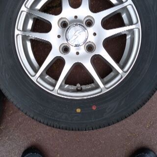 145/80R13 アルミ付夏タイヤ4本組　バリ溝 145/80R13 アルミ付夏タイヤ4本組 バリ溝