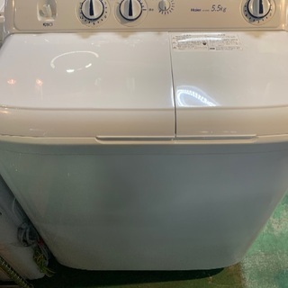 ハイアール　2槽式洗濯機　5.5キロ　2018年製　中古