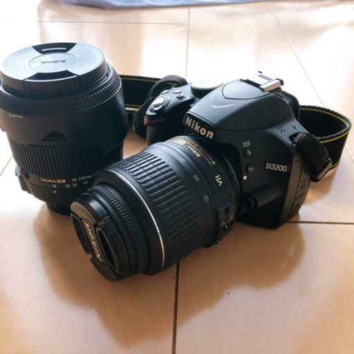 一眼レフ　Nikon D3200 望遠レンズ　カメラバック