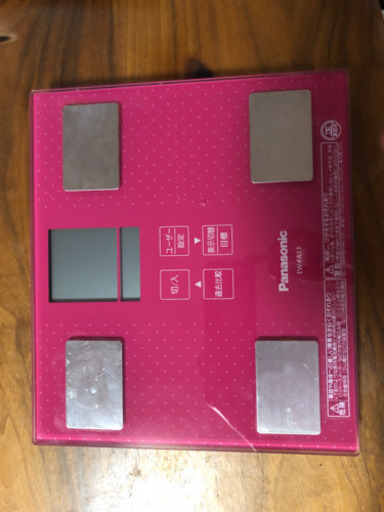 Panasonic体重計ピンク色✨