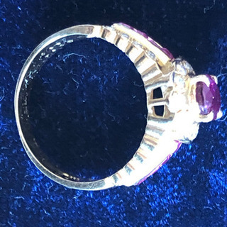 Z世代にもピッタリお洒落 オリジナル バンクリフ風 ルビーリング D