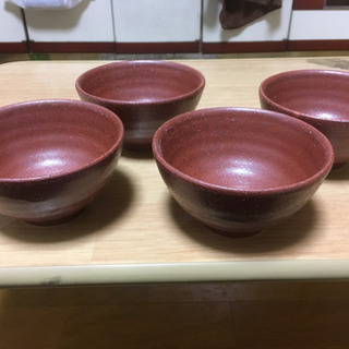 陶器のお茶碗　４個セット