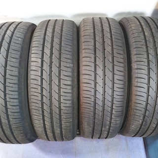 夏14インチ モビリオ スパイク エアウェイブ FIT フィット カローラ フィールダー 185/65R14 日本製 トーヨー【~80％富山】中古/4本