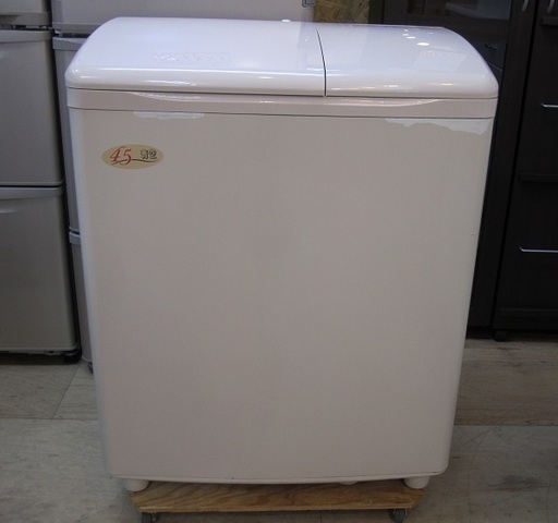 【販売終了しました。ありがとうございます。】日立　4.5㎏　2槽式洗濯機　PS-H45L　2018年製　中古品