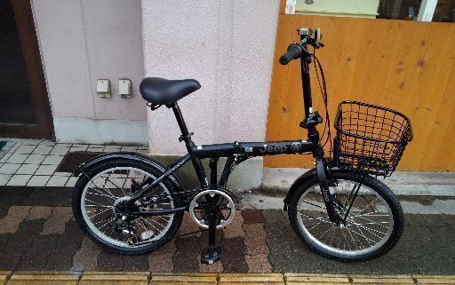 美品】折りたたみ自転車 値下げ 美品 引取り限定 折りたたみ自転車