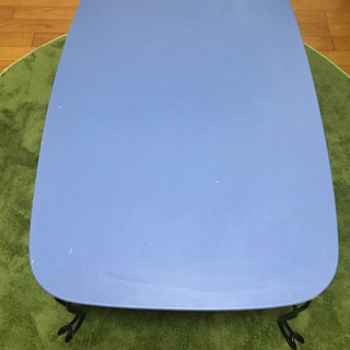 折り畳みテーブル(ブルー)  【値下】