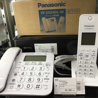 コードレス電話機　Panasonic（パナソニック）　VE-GD...