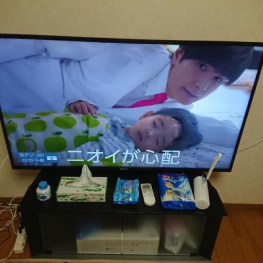 思っていたよりご連絡もらったので募集終わりました。50V液晶4kテレビ    1万円で売ります     型名 HJ 50 N 3000