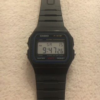 CASIO f 91w デジタル　腕時計