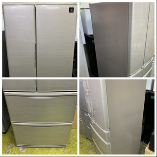 動作品 冷蔵庫 SHARP 6ドア 440L 2015年 フレンチドア SJ-XF44B-S