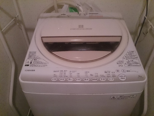 ヽ(✿ﾟ▽ﾟ)ノ★東芝6.0㎏全自動洗濯機 ★洗濯収納ラック付きヽ(✿ﾟ▽ﾟ)ノ