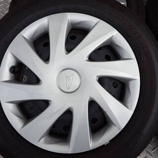 軽自動車用 14ｲﾝﾁｽﾁｰﾙﾎｲｰﾙｾｯﾄ ﾎｲｰﾙｷｬｯﾌﾟ付き中古4本