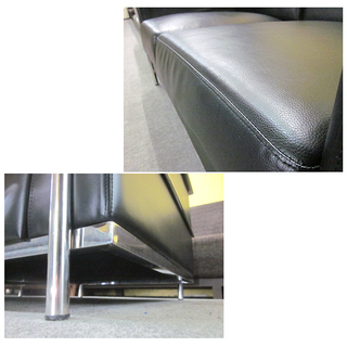 ル・コルビュジェ LC2 一人掛けソファ リプロダクト 黒 札幌 西岡店