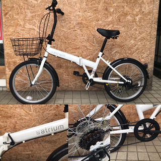 TAKEDA atrium アトリウム FDR-B206AT折畳み 20インチ ミニベロ 前カゴ付き TAKEDA atrium アトリウム FDR-B206AT折畳み 20インチ ミニベロ 前カゴ