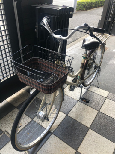 オシャレ自転車お譲りします。（自転車カバー付き）