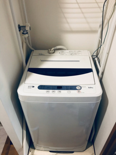 【2点セット】【YAMADAの洗濯機YWM-T50A1 \u0026 洗濯機上収納セット】3/25まで