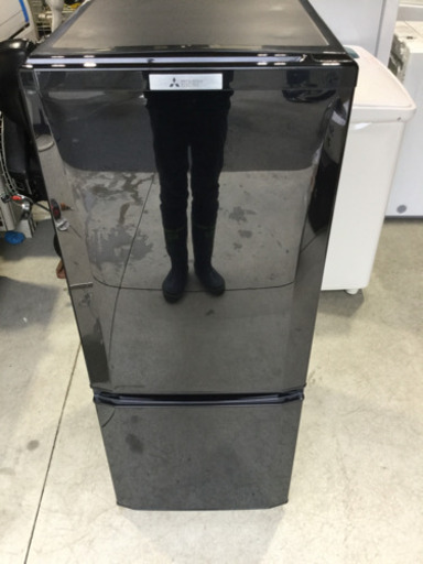 MITSUBISHI 146L 2ドア　ノンフロン 冷凍冷蔵庫　MR-P15A-B 2016年