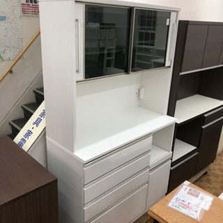 キッチンボード レンジボード 食器棚 スロークローザー（幅120cm 