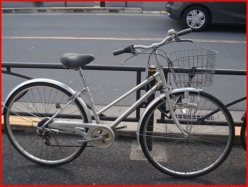 ★リサイクル＜中古車＞・27インチ・シティサイクル・6段ギヤ・シルバー