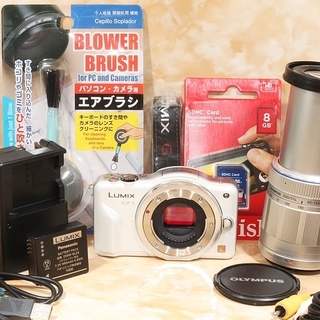 ★美品級＆すぐ使えるSDカード★パナソニック GF3 望遠レンズセット