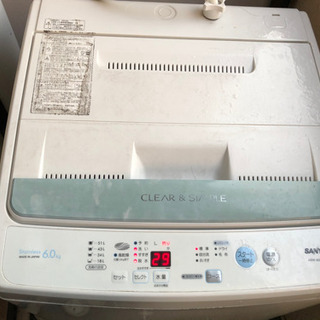 サンヨー　洗濯機　6.0kg 中古家電