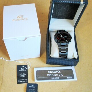 ☆カシオ CASIO EFS-S560YDC-1AJF EDIFICE 高機能メタルクロノグラフ 腕時計◆サファイアガラス