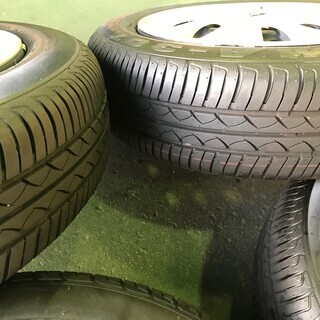 日産デイズ 155/65R14 純正アルミホイールタイヤ4本セット 日産 デイズ 純正スチールホイール 155/65R14 納車外し 中古4本