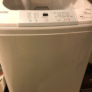 (終了)全自動洗濯機 ハイアール JW-K50M 現状渡し 引取...