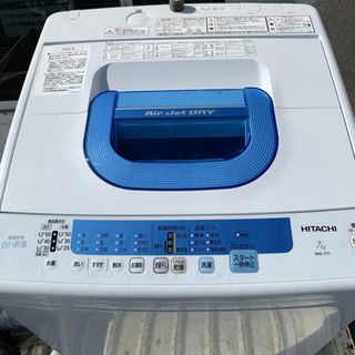 日立洗濯機7kg美品NＷーT71 2013年製動作良好