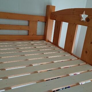 木製ロフトすのこベッド