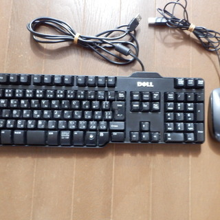 DELLキーボード＆マウスのセット（有線USB）中古品