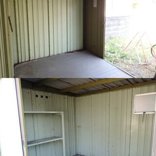 姫路市 3.3×2.2ｍ 大型 野外 物置 プレハブ 倉庫 収納 屋外