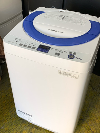 洗濯機 シャープ 2-3人用 7.0㎏洗い ES-T706-A 2014年 SHARP 直引取り・エリア限定配送 川崎 SG