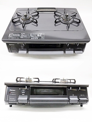 引取限定 パロマ ガステーブル LPガス用 2017年製 左強火力コンロ PA  