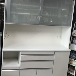 大きめ白物食器棚(松田家具)【美品】