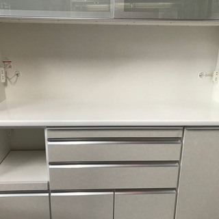 大きめ白物食器棚(松田家具)【美品】